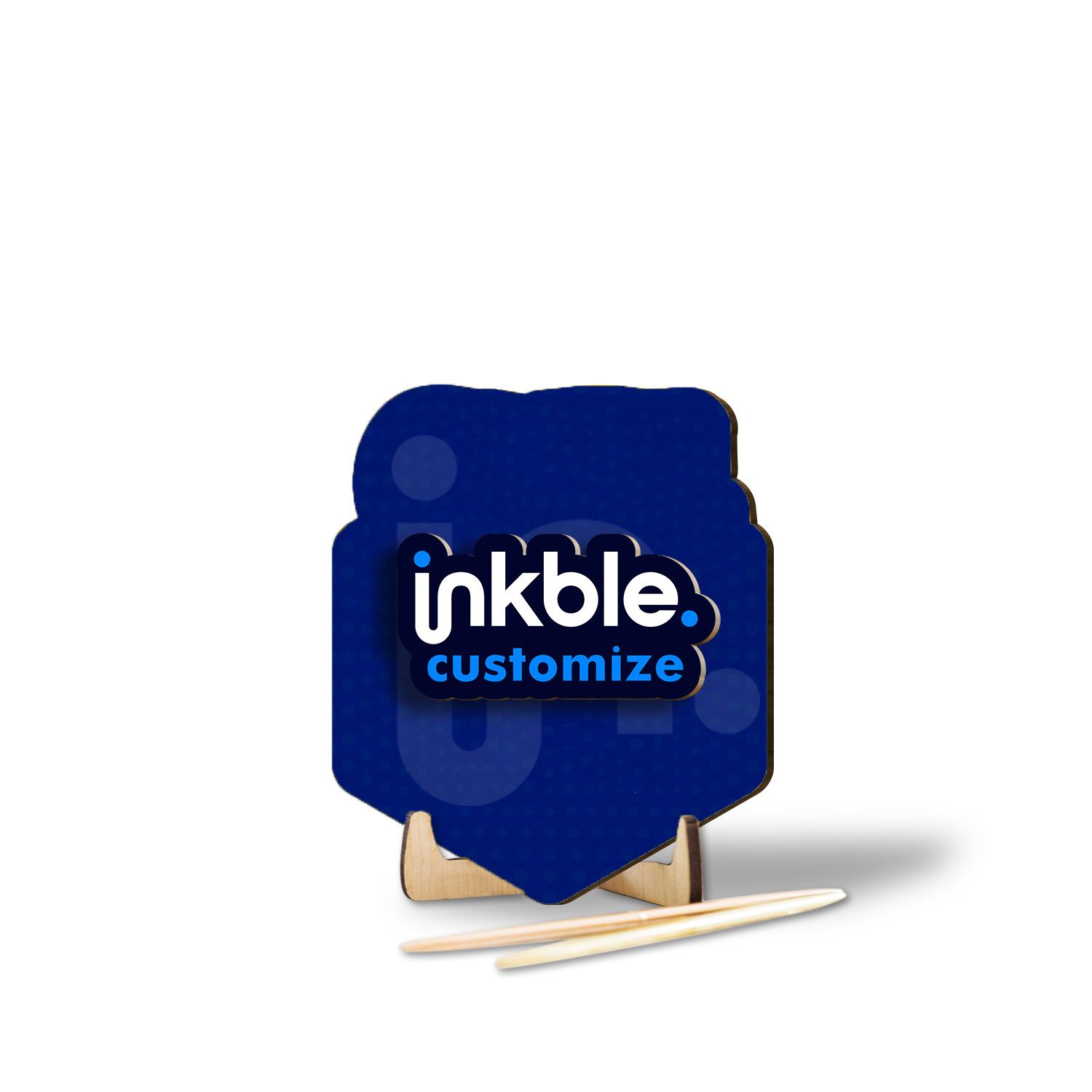 Custom Shape Wood Table Sign thumbnail 2